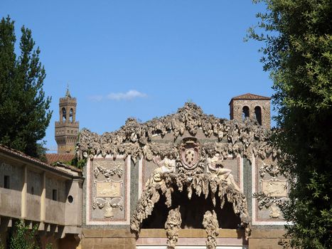 Florence - Grotto by Buontalenti in Boboli Gardens