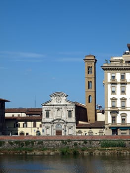 Florence - SantaTrinita church seen from Oltrarno
