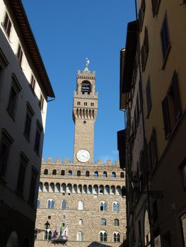 Florence - view of Palazzo Vecchio, tuscany, Italy