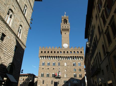 Florence - view of Palazzo Vecchio, tuscany, Italy