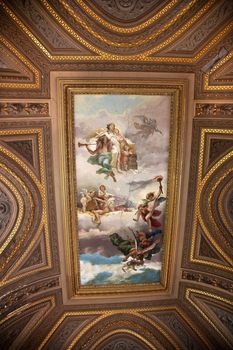 Vatican Museum Inside Ornate Heavenly Painted Ceiling Rome, Italy heaven