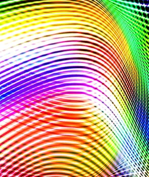 Simple background wallpaper made out of colourful curved lines.