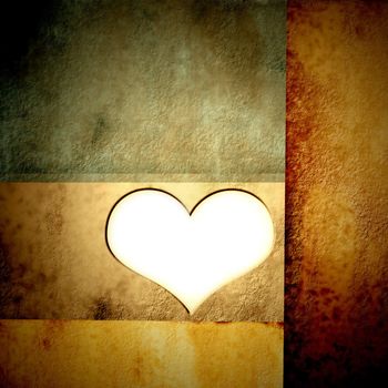 elegant paper background with heart shaped frame