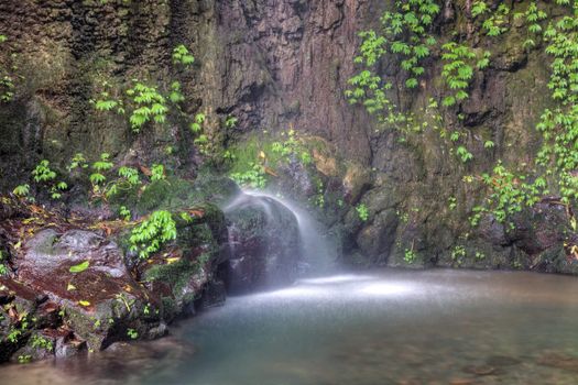 Git Git waterall, Bali island, Indonesia. HDR photography.