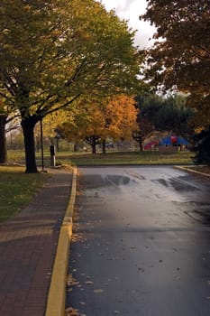 General view of North American city