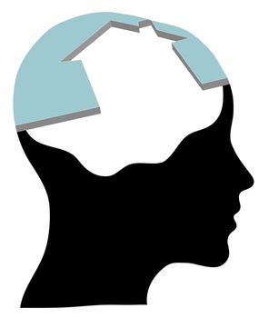 A concept for Dream Home, where Thinking head silhouette is shown