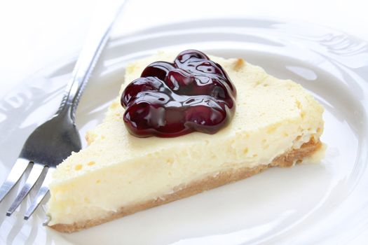 piece of blueberry cheesecake 