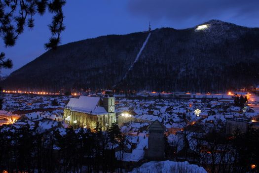 Brasov old city view
