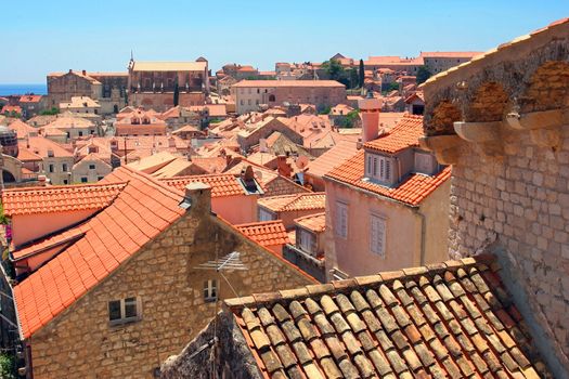 Rooftops in old Dubrovnik