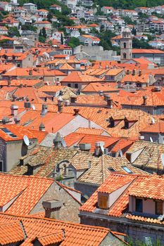 Rooftops from old Dubrovnik