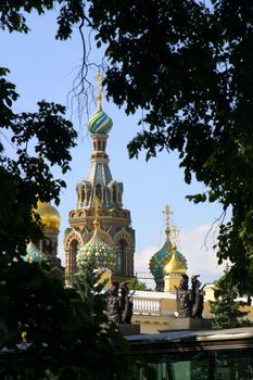 Spas-na-krovi cathedral from St. Petersburg, Russia.