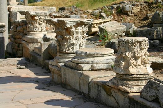 Columns heads from Ephesus