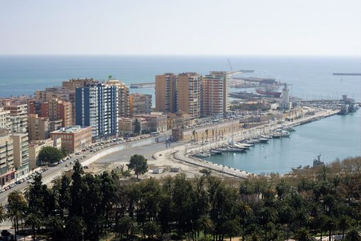 Malaga ( M�laga-Costa del Sol )  in Andalusia region of Spain. The City.