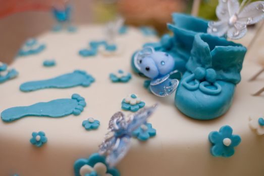shoes on bithday cake