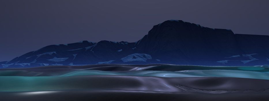 iceberg and sea