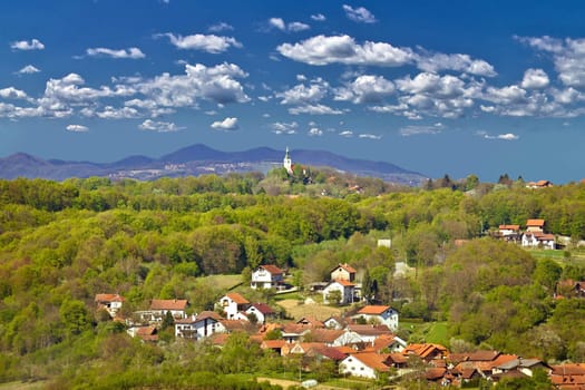 Marija Bistrica, green nature of Zagorje, Croatia