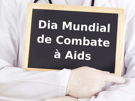 Blackboard : World AIDS Day : Portuguese language