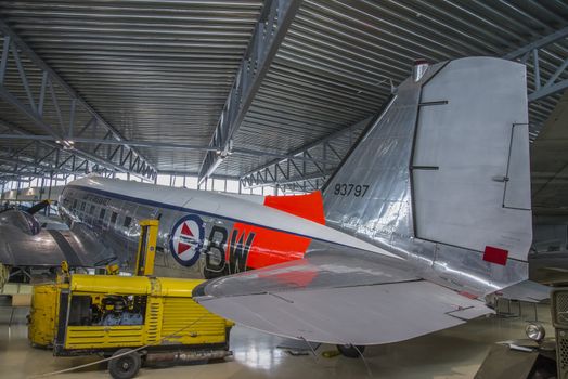 douglas c-47a dakota is a military transport aircraft that was developed from the douglas DC-3 airliner, the pictures are shot in march 2013 by norwegian armed forces aircraft collection which is a military aviation museum located at gardermoen, north of oslo, norway.