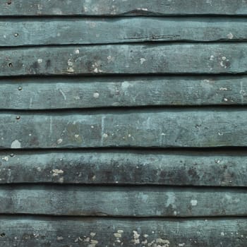 Blue wooden wall