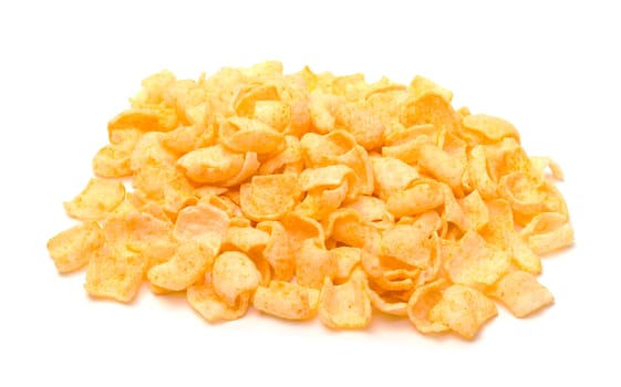 Crispy Potato Chips, on white background