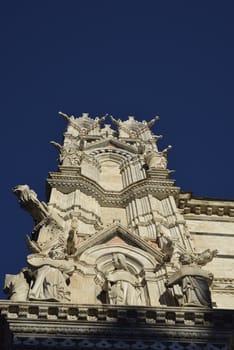 Details of one of the most beautiful cathedral in italy