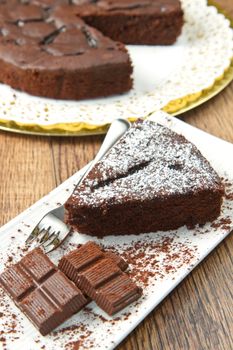 Dark chocolate cake 