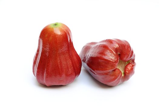 Rose apples isolated on white background