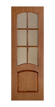Common house interior door isolated on white background