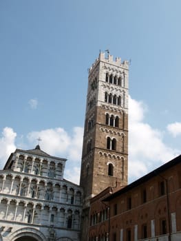 Lucca - view of St Martin's Cathedral facade