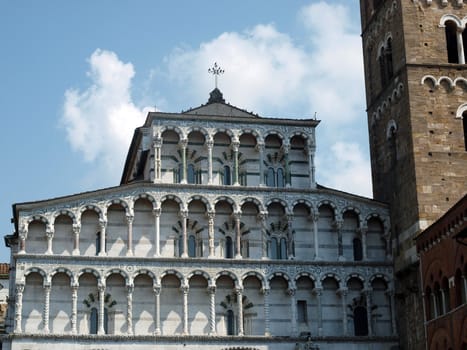 Lucca - view of St Martin's Cathedral facade