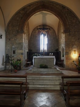  Monteriggioni - Santa Maria church. This church located in Piazza Roma, was built in the 13th century