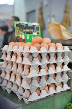 picture of fresh eggs in a store