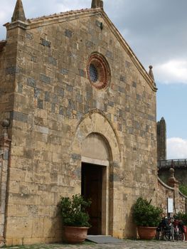  Monteriggioni - Santa Maria church. This church located in Piazza Roma, was built in the 13th century