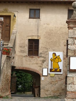 Monteriggioni, medieval village in Tuscany