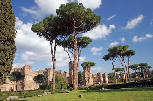 The Baths of Caracalla (Terme di Caracalla) in Rome