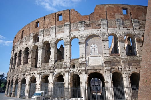 Colosseum (Amphitheater Flavio) view in Rome