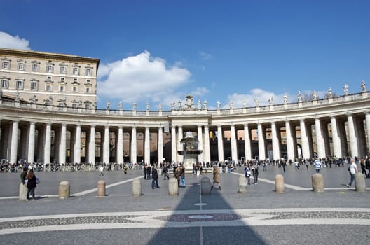 Bernini's Collonade in Saint Peter Square, Vatican City