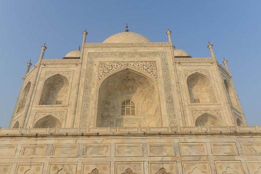 Taj Mahal in Agra India Close Up