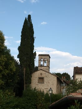 A small rural church in Tuscany