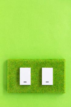 eco switch,save energy concept