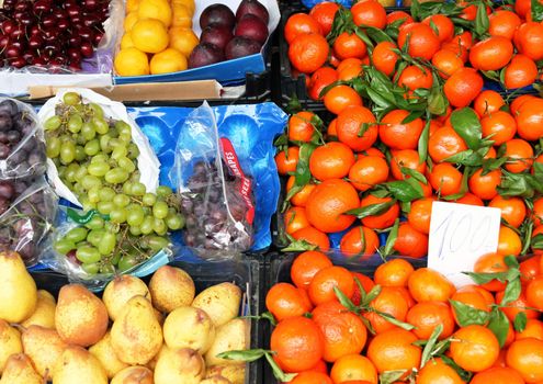Portugal. Porto city. Fresh fruits on a market 
