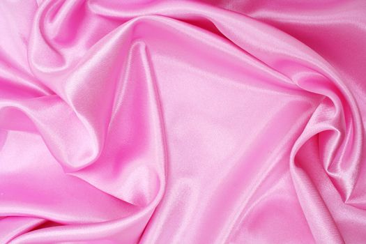 Smooth elegant pink silk can use as background 