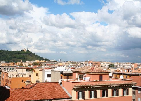 Italy. Roofs of Rome
