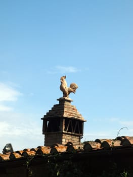 nice decorated chimney