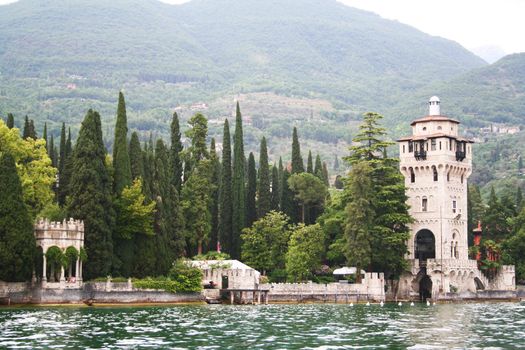 Italy. Lake Garda. Ancient villa