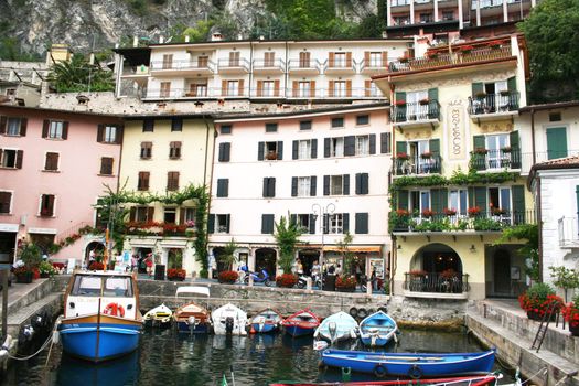 Italy. Lake Garda. Limone sul Garda town
