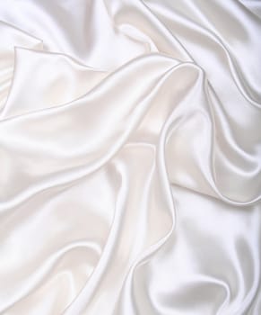 Smooth elegant white silk can use as background 