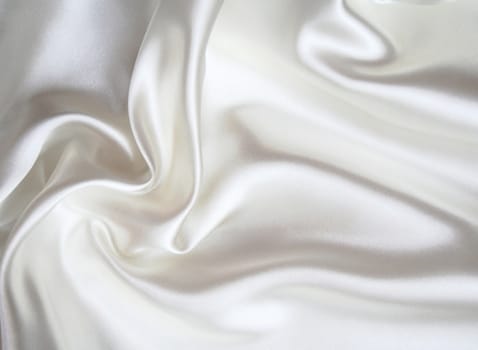 Smooth elegant white silk can use as background 