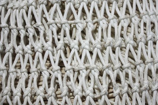 white fishing net, perfect for designs or backgrounds