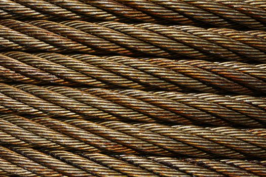 close up of big metal wire fantastic texture and detail, perfect for designs or backgrounds